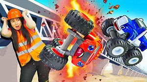 242K views · 1.7K reactions | Nuevo video de juegos de coches The Monster Machines y Máster Pum en ¡Caja Mágica! Crusher ha roto la pista de carrera de Blaze. Quiere su propia pista. Máster Pum Pum le va a ayudar a hacerla, pero primero tiene que invitar a Blaze. | Dibujos animados y Vídeos para niños | Facebook
