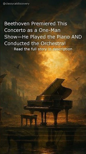 Beethoven Piano Concerto No. 4 in G Major – Composer at the Keyboard and Baton #Beethoven
