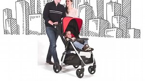 7.1K views · 92 reactions | Check out our new Emi Travel System! It's loaded with amazing features like a parent tray with two cupholders, click-fit child tray, adjustable handle, zippered storage, large canopy, and full-recline, ultra-comfortable seat for your little one! | Urbini | Facebook