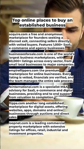 Top places to find a Business for sale