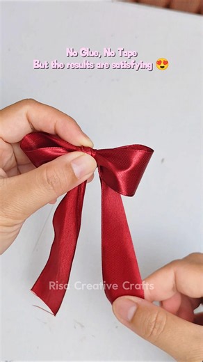 How to make easy bow #prettybow #bowtutorial