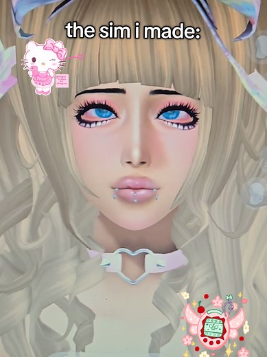 gyaru sim!! 🫶✨ #gyaru #customcontet #thesims4 #fyp #ts4cc