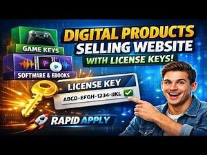 Digital Products Selling Website with License Keys | Rapid Apply