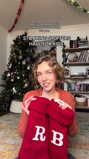 Everything I got for my kids stockings this year! 🎄 #christmastime #stockingstuffers #christmaswrapping #christmastok #youngmom