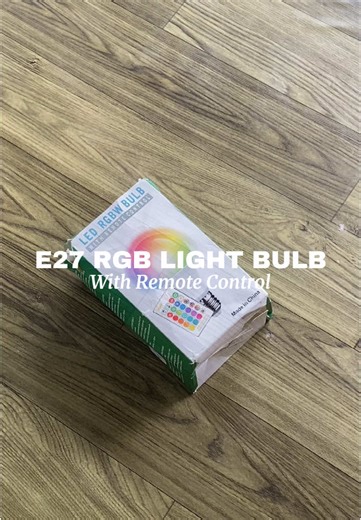 E27 RGB Light Bulb with Remote Control: Enhance Your Space