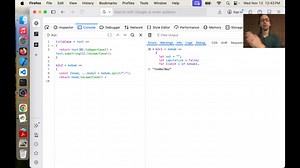 I type out and discuss two JavaScript functions that take in a...