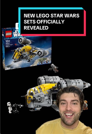 New LEGO Star Wars sets officially revealed! Let me know your thoughts on these sets! #lego #legostarwars #fyp #foryoupage #mandoandgrogu