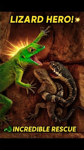 🦎⚔️ Hero Lizard Saves Its Friend from a Snake Attack 🐍🔥 I NATURAXIS #Naturaxis