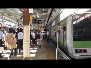 【通勤ラッシュ】平日朝の上野駅 〜山手線・外回りホーム〜