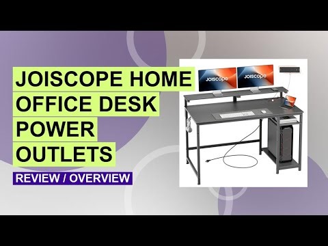JOISCOPE Home Office Desk Review: Power Outlets & Ergonomic Design Tested!
