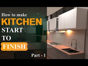 How to make a modular kitchen, cabinet with HDWR. Full Build PART 1