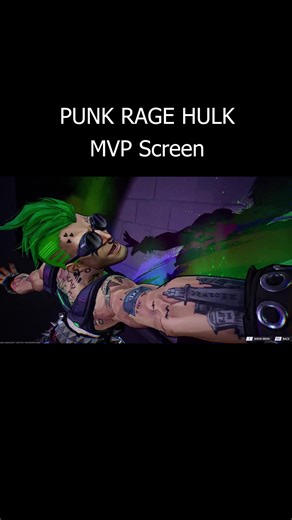 Hulk PUNK RAGE MVP Screen in Marvel Rivals