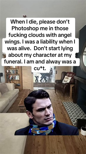 Funny funeral cloud meme: 'Don't Photoshop me in the clouds'