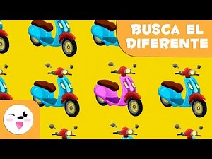 Encuentra el emoji diferente - Atención visual para niños - Versión transportes