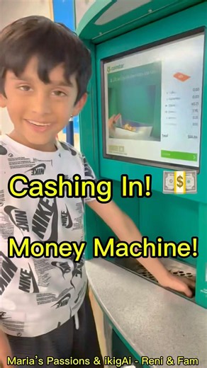 Cashing in Coins 💰Money Hack .Learning About Money the Fun Way! How to use Coinstar machine #shorts