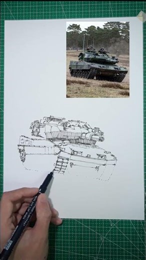 Tank #sketch #art #drawing #military #tank