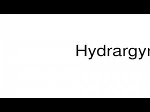 How to pronounce Hydrargyrum