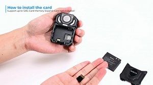 How to install the TF card into the T5 Body Camera?