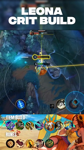 Leona with Infinity Edge and Navori Quickblades (CRIT BUILD) 🤨 #leagueoflegends #WildRift | Sui