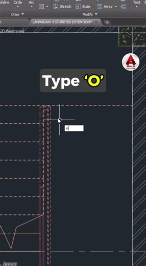 Stop Copying! Use OFFSET in AutoCAD 🚀 #shorts #autocadtips