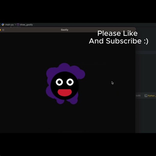 I Created Gastly In Pygame!
