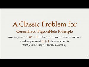 A Sequence of n^2+1 Real Numbers Contains Monotonic Subsequence of n+1 Elements