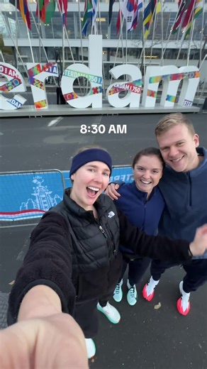 All in a day’s work 🫡 #marathonrunner #runnergirl #amsterdammarathon