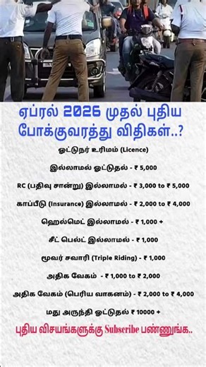 New Traffic Rules April 2026 🚨 | Heavy Fines You Must Know | India Driving Laws