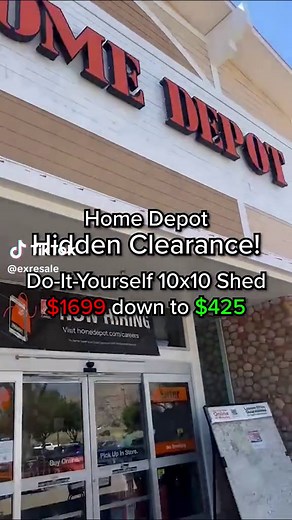 75% OFF DIY Sheds at Home Depot! Hidden Clearance Deal