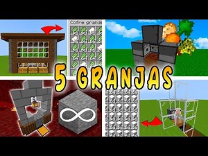 ✅​5 GRANJAS sencillas MINECRAFT 1.19 (Java & Bedrock)