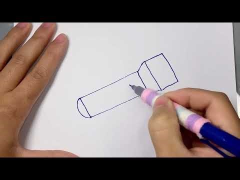 🔦✨ Let’s Draw a Flashlight | Easy Drawing for KidsDescription: