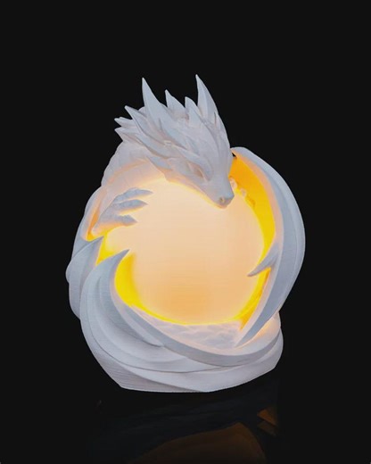 Dragon Tea Light Lamp, 14 Cm 3D Printed Fantasy Dragon Night Light, LED Candle Holder for Desk, Bedside Table & Cozy Gaming Room Decor - Etsy
