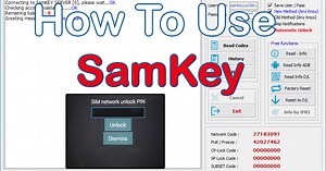 شرح  برنامج SamKey لعمل Unlock ,فك شفرات موبيلات سامسونج الحديثه