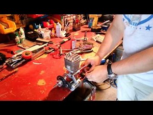 DA50 motor with modified eme electric starter