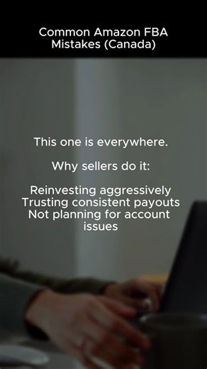 Amazon FBA Canada Mistakes: Leaving Too Much Cash Inside Amazon