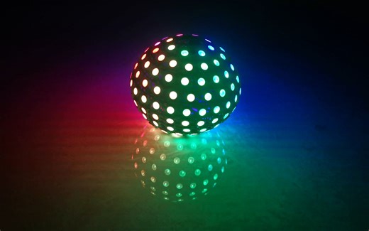 ws2812灯球，再也不焊接这玩意了