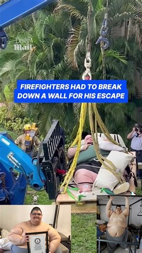 Wow😱cause come and see how they lift a guy who weighs 600 pounds