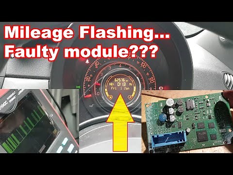 Fiat 500 mileage flashing... Fault finding and repair.