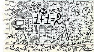 clip-1074533495-squared-paper-hand-written-school-signs-symbols