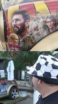 🚗 He built the World Cup history car and wants Leo Messi to sign it