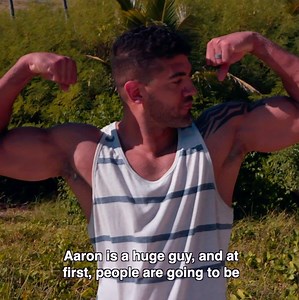 57K views · 740 reactions | Strong. Competitive. Gym owner. This 36-year-old father plans to downplay his athleticism, and blend in socially. Meet Aaron. | Survivor | Facebook