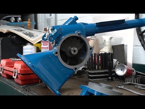 Ford tractor row crop steering box assembly