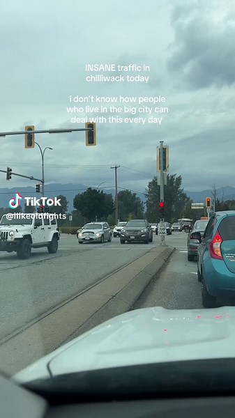 it was literally bumper to bumper #chilliwack #traffic #cityboy #canada #fyp