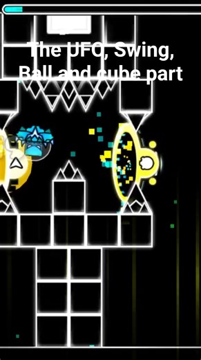 The UFO, Swing, Ball and cube part (took me 10 min to do this part)