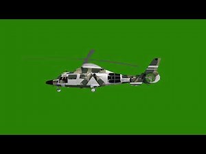 4K Realistic #helicopter animated green screen video