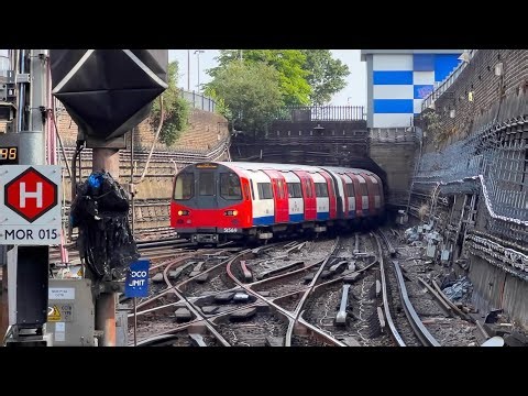 Northern Line trains at Morden Station