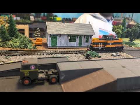Arcadia Division Layout - "Depot Angle" Test Video - HO Scale Great Northern Rapido 44 Tonner