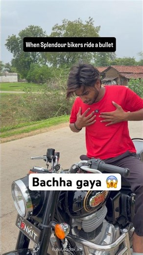 Gir Gaya aaj bullet se 😱 #rahulyadavsdl #comdey #youtubeshorts #bullet #bikers