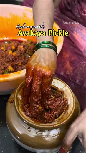 Avakaya pickle making process — Andhra special #avakaya #foodie_circuit