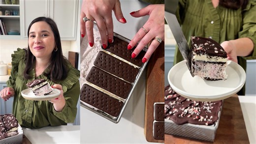 How to make peppermint icebox cake